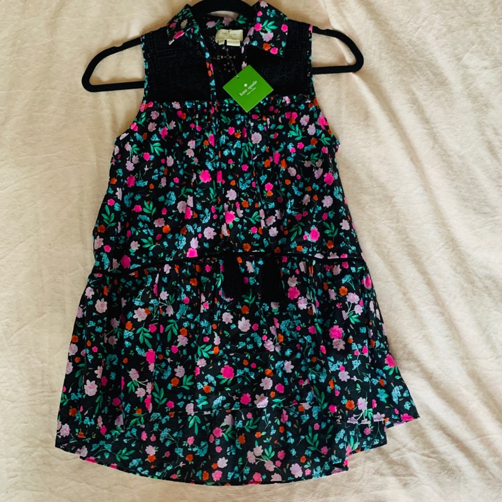 Kate Spade Greenhouse Lace Yoke Top